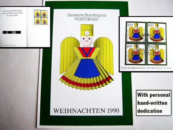 1990 Christmas card German Mail Ministry BRD - (6000)